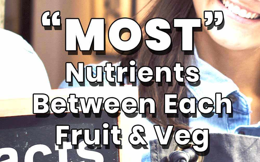 MOST Nutrients Between Each Fruit & Veg