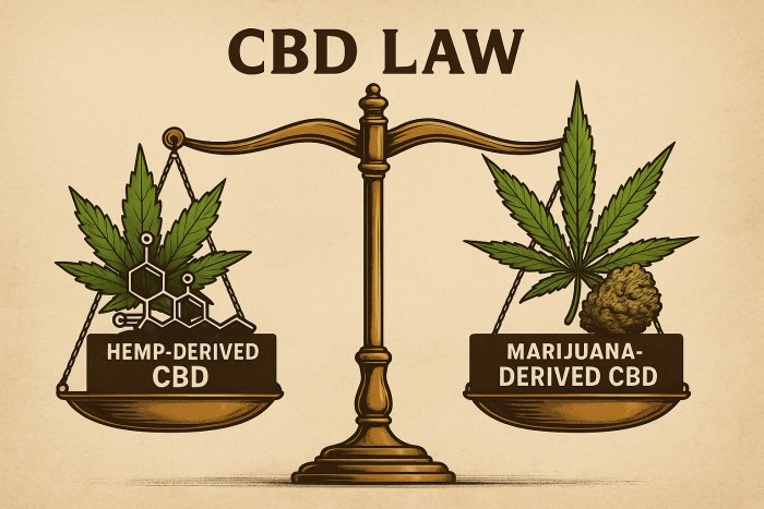 CBD Law Balance Graphic