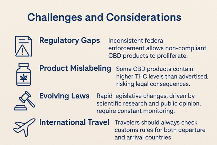 Is CBD Legal? 2025 Guide To Federal, State, & International CBD Laws 4 CBD challenges and regulatory considerations