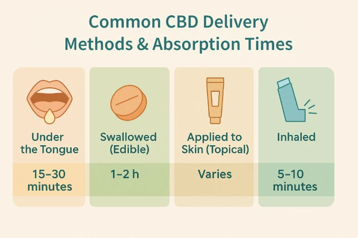 How CBD Works: A Comprehensive Guide To Its Mechanisms In The Body 3 Common CBD Delivery Methods & Absorption Times
