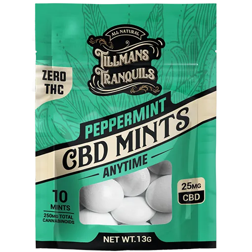 tillmans tranquils - cbd mints peppermint tillmans tranquils - cbd mints peppermint